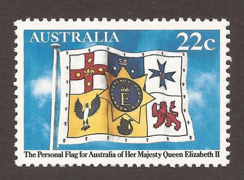 Poštovní známka Austrálie 1981 Vlajka královny pro Austrálii Mi# 748
