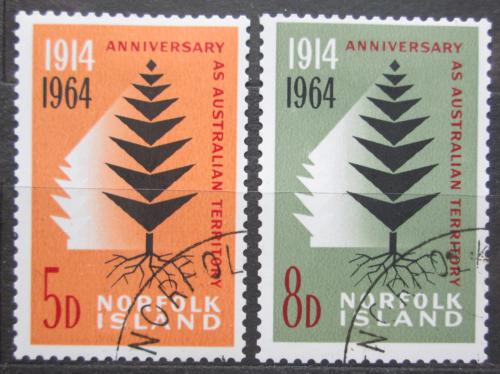 Poštovní známky Norfolk 1964 Stromy Mi# 57-58