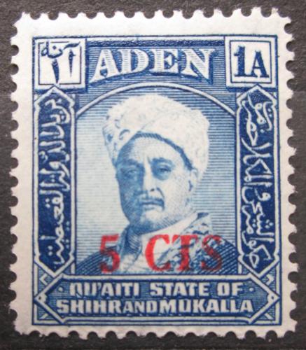 Poštovní známka Aden Kathiri 1951 Sultán Jafar bin Mansur pøetisk Mi# 20