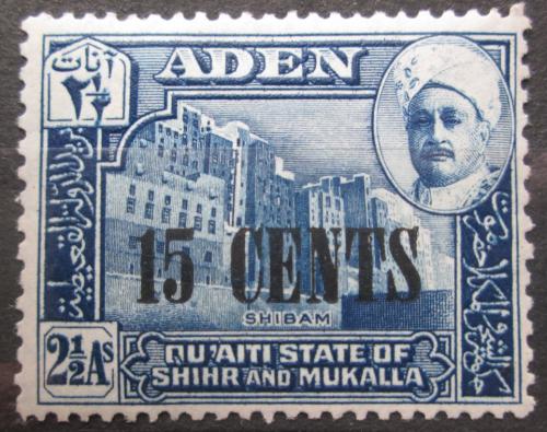 Poštovní známka Aden Kathiri 1951 Shibam pøetisk Mi# 22