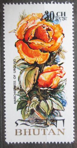 Poštovní známka Bhútán 1973 Rùže Mi# 547