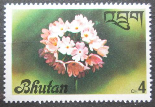 Poštovní známka Bhútán 1976 Orchidej Mi# 672