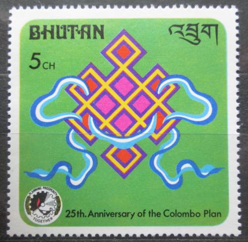 Poštovní známka Bhútán 1976 Uzly Mi# 680