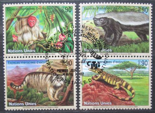 Poštovní známky OSN Ženeva 2002 Ohrožené druhy Mi# 434-37 Kat 5€