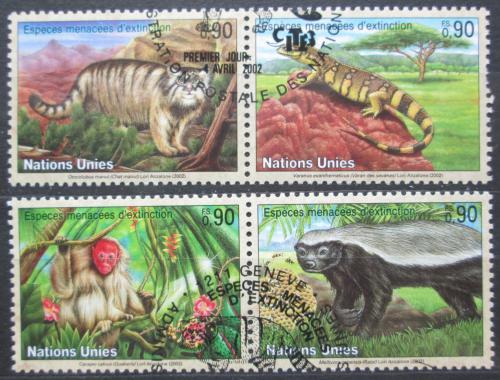 Poštovní známky OSN Ženeva 2002 Ohrožené druhy Mi# 434-37 Kat 5€