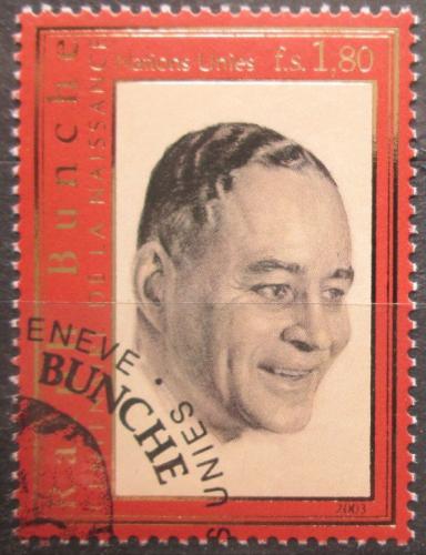 Poštovní známka OSN Ženeva 2003 Ralph Bunche Mi# 472