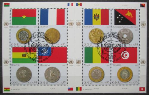 Poštovní známky OSN Ženeva 2007 Vlajky Mi# 565-72 Kat 10€