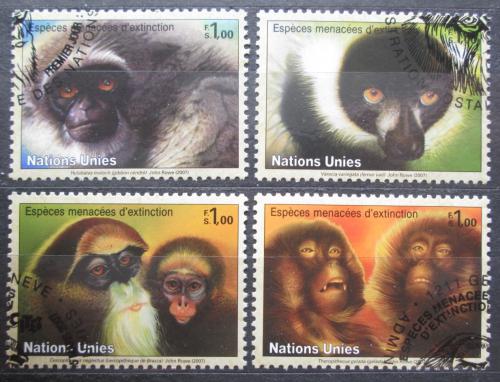 Poštovní známky OSN Ženeva 2007 Opice Mi# 561-64 Kat 5€