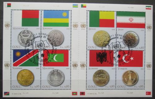 Poštovní známky OSN Ženeva 2008 Vlajky Mi# 592-99 Kat 10€