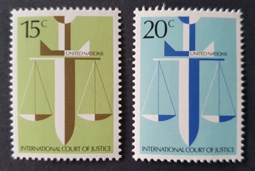 Potovn znmky OSN New York 1979 Mezinrodn soud v Haagu Mi# 338-39