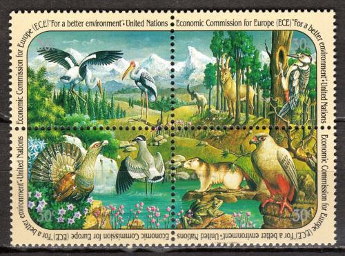 Poštovní známky OSN New York 1991 Fauna a flóra Mi# 608-11