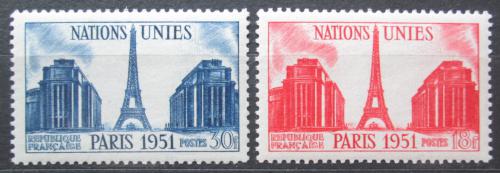 Poštovní známky Francie 1951 Eiffelova vìž Mi# 929-30