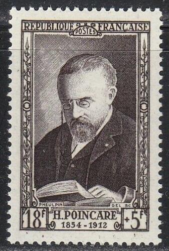 Poštovní známka Francie 1952 Henri Poincaré, matematik Mi# 951 Kat 7.50€