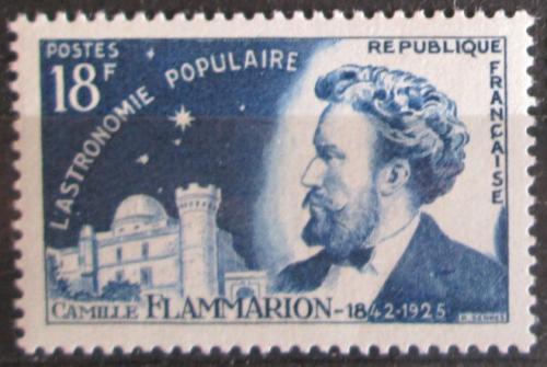 Poštovní známka Francie 1956 Camille Flammarion, astronom Mi# 1085