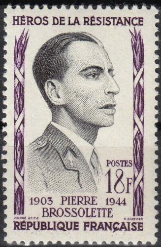 Poštovní známka Francie 1957 Pierre Brosolette Mi# 1132