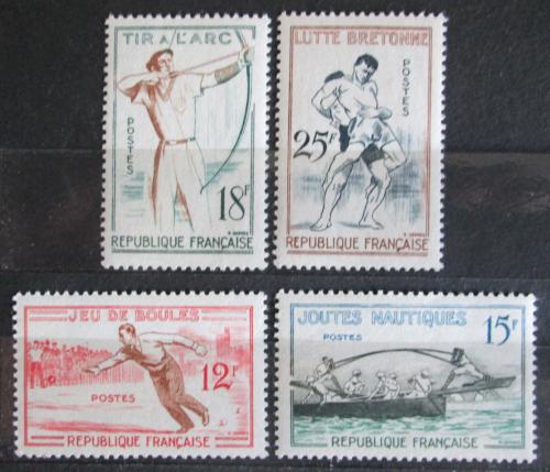 Poštovní známky Francie 1958 Sport Mi# 1197-1200 Kat 7€