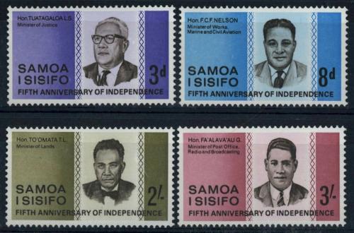 Poštovní známky Samoa 1967 Osobnosti Mi# 146-49
