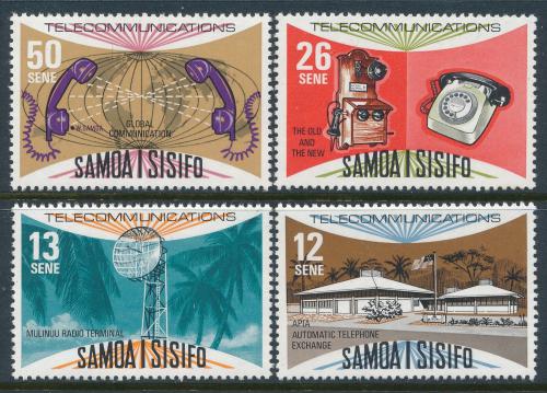 Poštovní známky Samoa 1977 Telefonní služby Mi# 354-57