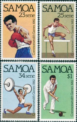 Poštovní známky Samoa 1982 Sport Mi# 486-89