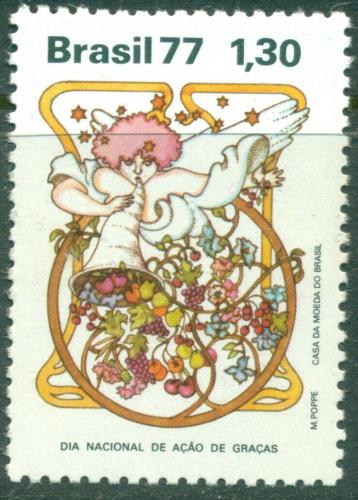 Poštovní známka Brazílie 1977 Den díkuvzdání Mi# 1632