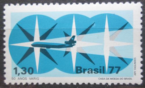 Potovn znmka Brazlie 1977 VARIG, 50. vro Mi# 1636  - zvtit obrzek