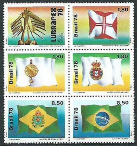 Poštovní známky Brazílie 1978 Vlajky Mi# 1671-75 Kat 8€