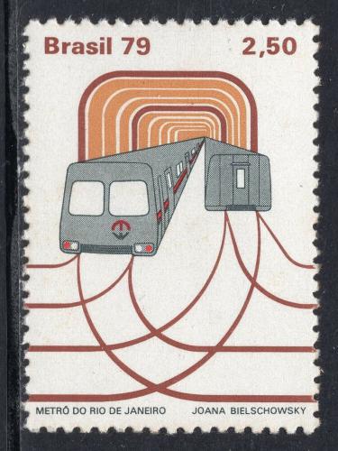 Poštovní známka Brazílie 1979 Metro v Rio de Janeiro Mi# 1695