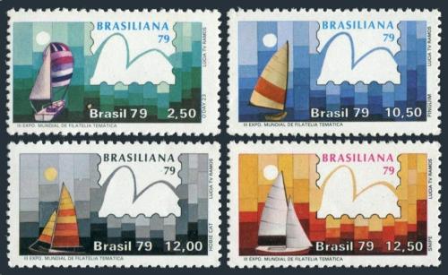 Poštovní známky Brazílie 1979 Plachetnice Mi# 1704-07 Kat 4.60€