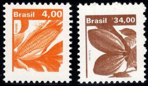 Poštovní známky Brazílie 1980 Zemìdìlské produkty Mi# 1757-58 Kat 9€