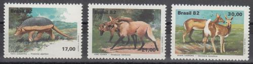 Poštovní známky Brazílie 1982 Fauna Mi# 1901-03 Kat 5.50€