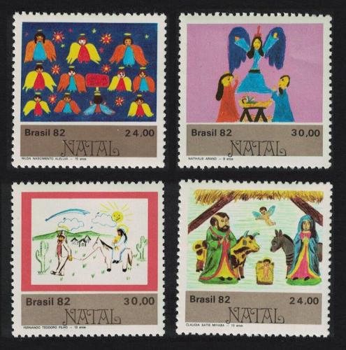 Poštovní známky Brazílie 1982 Vánoce Mi# 1933-36 Kat 7€