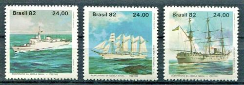 Poštovní známky Brazílie 1982 Lodì Mi# 1944-46