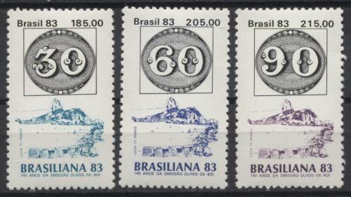 Potovn znmky Brazlie 1983 Vstava BRASILIANA 83 Mi# 1980-82 Kat 7.50