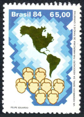 Poštovní známka Brazílie 1984 Mapa Ameriky Mi# 2035