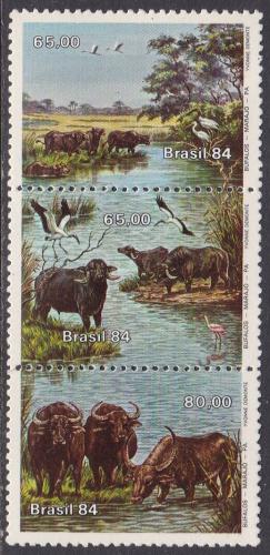 Poštovní známky Brazílie 1984 Buvol Mi# 2054-56