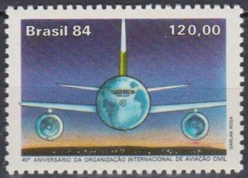 Poštovní známka Brazílie 1984 Letadlo Mi# 2089