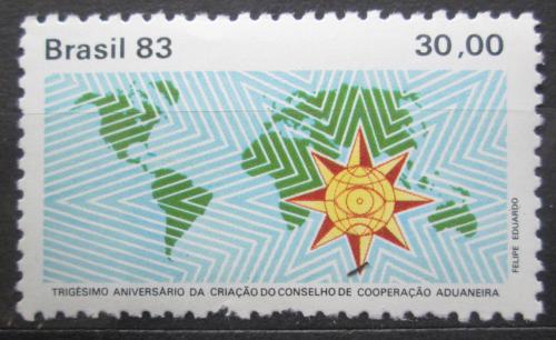 Poštovní známka Brazílie 1983 Mapa svìta Mi# 1962