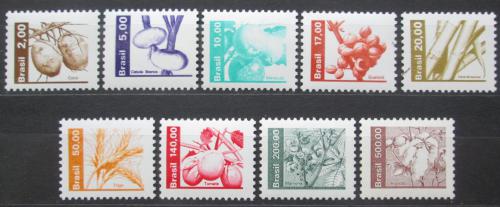 Poštovní známky Brazílie 1982 Zemìdìlské produkty Mi# 1881-89 Kat 13€