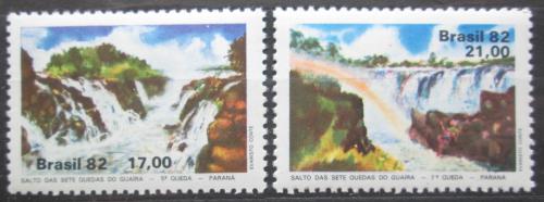 Poštovní známky Brazílie 1982 Vodopády Mi# 1895-96