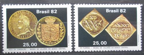 Poštovní známky Brazílie 1982 Mince Mi# 1917-18
