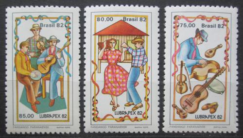 Poštovní známky Brazílie 1982 Výstava LUBRAPEX ’82 Mi# 1924-26