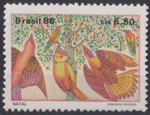 Poštovní známka Brazílie 1986 Vánoce Mi# 2193