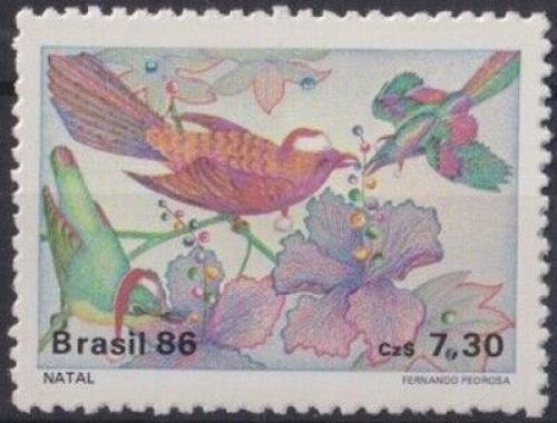 Poštovní známka Brazílie 1986 Vánoce Mi# 2194