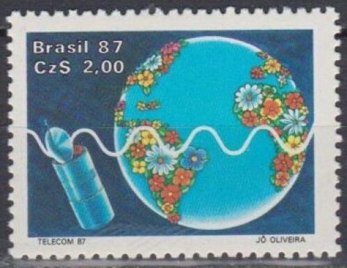 Poštovní známka Brazílie 1987 Výstava TELECOM ’87 Mi# 2210