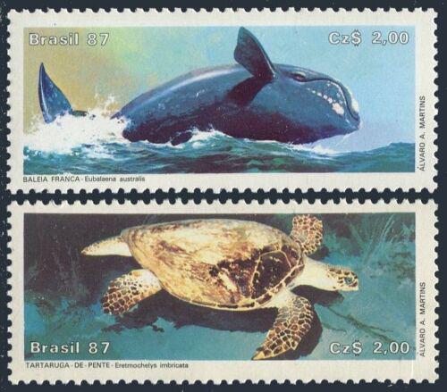 Poštovní známky Brazílie 1987 Moøská fauna Mi# 2214-15