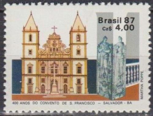 Poštovní známka Brazílie 1987 Františkánský klášter, Salvador Mi# 2229