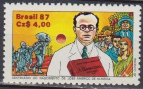 Poštovní známka Brazílie 1987 José Américo de Almeida, spisovatel Mi# 2230