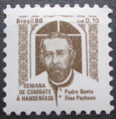 Poštovní známka Brazílie 1986 Páter Bento Dias Pacheco, daòová Mi# 23