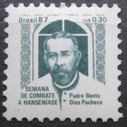 Poštovní známka Brazílie 1987 Páter Bento Dias Pacheco, daòová Mi# 24