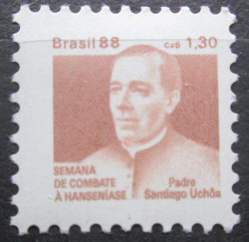 Poštovní známka Brazílie 1988 Páter Santiago Ucha, daòová Mi# 25